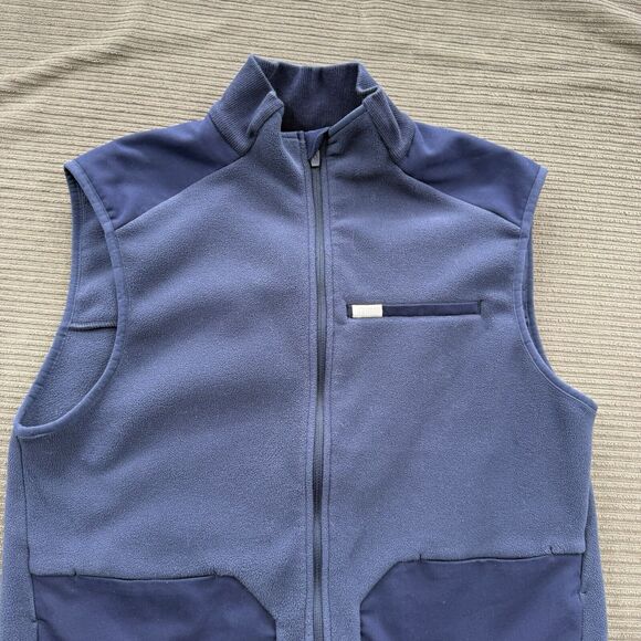 Figs Vest Women Medium Blue Polyester Medical Hospital Nursing Pockets. - Picture 8 of 9
